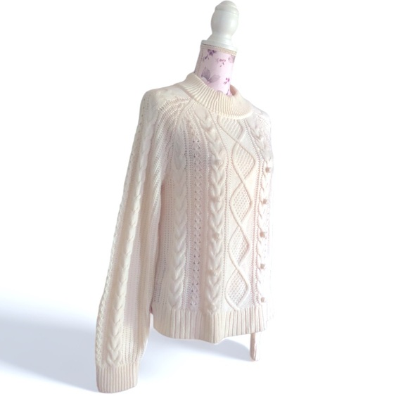 J.Crew Popcorn cable-knit sweater - Picture 3 of 4